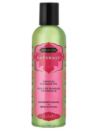 Массажное масло Naturals Strawberry Dreams с ароматом клубники - 59 мл. - Kama Sutra - купить с доставкой в Кирове