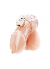 Прозрачная клетка целомудрия Acrylic See-thru Chastity Cage - BlueLine - купить с доставкой в Кирове