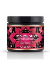 Пудра для тела Honey Dust Body Powder с ароматом клубники - 170 гр. - Kama Sutra - купить с доставкой в Кирове
