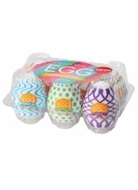 Набор из 6 мастурбаторов Tenga EGG IV с различным рельефом - Tenga - в Кирове купить с доставкой