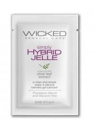 Гель-лубрикант на водно-силиконовой основе Simply Hybrid Jelle - 3 мл. - Wicked - купить с доставкой в Кирове