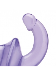 Фиолетовый безремневой страпон Strapless Strap-On - Lux Fetish - купить с доставкой в Кирове