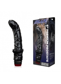 Черный вибромассажер простаты 6  Premium Prostate Massager - BlueLine - в Кирове купить с доставкой
