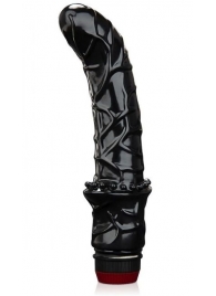 Черный вибромассажер простаты 6  Premium Prostate Massager - BlueLine - в Кирове купить с доставкой