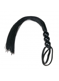 Черная силиконовая плеть Silicone Whip - 32 см. - Easy toys - купить с доставкой в Кирове