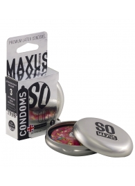 Экстремально тонкие презервативы в железном кейсе MAXUS Extreme Thin - 3 шт. - Maxus - купить с доставкой в Кирове