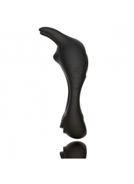 Черное эрекционное кольцо с двумя моторами Zeus Dual Vibe Cock Ring - FeelzToys - в Кирове купить с доставкой