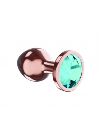 Пробка цвета розового золота с малиновым кристаллом Diamond Topaz Shine L - 8,3 см. - Lola Games - купить с доставкой в Кирове