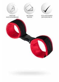 Красно-черные велюровые оковы Anonymo - ToyFa - купить с доставкой в Кирове