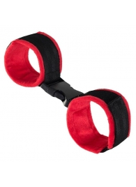 Красно-черные велюровые оковы Anonymo - ToyFa - купить с доставкой в Кирове