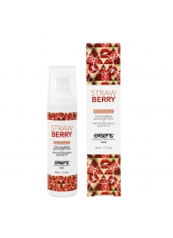 Разогревающее массажное масло  с ароматом клубники Gourmet Strawberry - 50 мл. - Exsens - купить с доставкой в Кирове