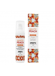 Разогревающее массажное масло Gourmet White Peach Organic с органическими ингредиентами - 50 мл. - Exsens - купить с доставкой в Кирове