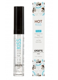 Блеск для губ Hot Kiss Coconut с ароматом кокоса - 7 мл. - Exsens - купить с доставкой в Кирове