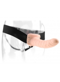 Полый страпон 8  Hollow Strap-On телесного цвета - 19 см. - Pipedream - купить с доставкой в Кирове