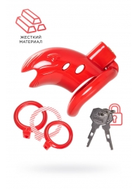 Красный мужской пояс верности из пластика - ToyFa - купить с доставкой в Кирове