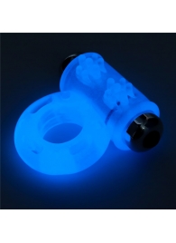 Голубое, светящееся в темноте эрекционное виброкольцо Lumino Play Vibrating Penis Ring - Lovetoy - в Кирове купить с доставкой
