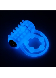 Голубое, светящееся в темноте виброкольцо Lumino Play Vibrating Penis Ring - Lovetoy - в Кирове купить с доставкой
