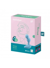 Голубой анальный вибростимулятор Deep Driver - 11,2 см. - Satisfyer - в Кирове купить с доставкой