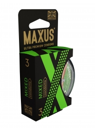 Презервативы в пластиковом кейсе MAXUS AIR Mixed - 3 шт. - Maxus - купить с доставкой в Кирове