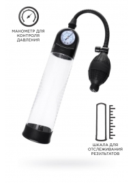 Прозрачная механическая помпа Roald с манометром - Sexus - в Кирове купить с доставкой