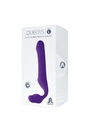 Фиолетовый безремневой страпон Queens L - Adrien Lastic - купить с доставкой в Кирове