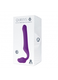 Лиловый безремневой страпон Queens M - Adrien Lastic - купить с доставкой в Кирове