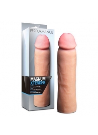Телесная фаллическая насадка на пенис Magnum Xtender - 23 см. - Blush Novelties - в Кирове купить с доставкой
