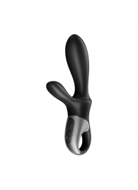 Черный анальный вибратор Heat Climax+ с функцией нагрева - 20,6 см. - Satisfyer - в Кирове купить с доставкой