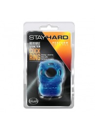 Голубое эрекционное виброкольцо Reusable 5 Function Cock Ring - Blush Novelties - в Кирове купить с доставкой