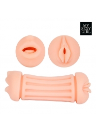 Двусторонний мастурбатор - ротик и вагина - Bior toys - в Кирове купить с доставкой