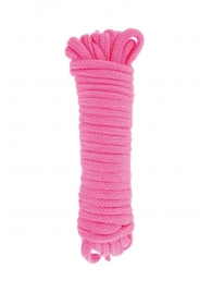 Розовая веревка для связывания Sweet Caress Rope - 10 метров - Sweet Caress - купить с доставкой в Кирове
