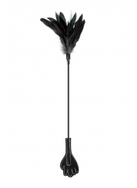 Двусторонний стек-щекоталка Sweet Caress Feather Whip - 58 см. - Sweet Caress - купить с доставкой в Кирове