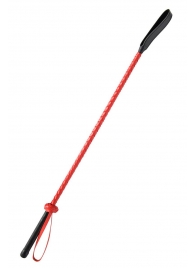 Красно-черный гладкий стек - 71 см. - Fetish Tentation - купить с доставкой в Кирове