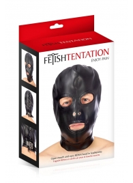 Маска-шлем с прорезями для глаз и рта - Fetish Tentation - купить с доставкой в Кирове