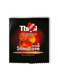 Разогревающий гель-лубрикант Stimulove Strong в одноразовой упаковке - 4 гр. - Биоритм - купить с доставкой в Кирове