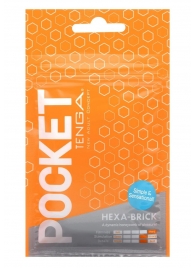 Карманный мастурбатор HEXA-BRICK - Tenga - в Кирове купить с доставкой