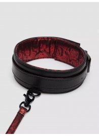 Стильный ошейник с поводком Reversible Faux Leather Collar and Lead - Fifty Shades of Grey - купить с доставкой в Кирове