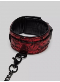 Красно-черные оковы Reversible Faux Leather Ankle Cuffs - Fifty Shades of Grey - купить с доставкой в Кирове