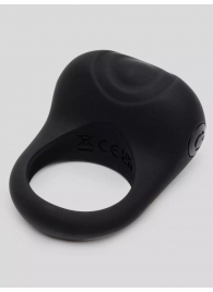 Черное эрекционное виброкольцо Sensation Rechargeable Vibrating Love Ring - Fifty Shades of Grey - в Кирове купить с доставкой