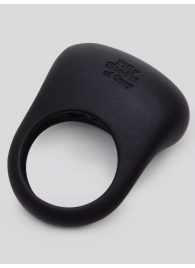 Черное эрекционное виброкольцо Sensation Rechargeable Vibrating Love Ring - Fifty Shades of Grey - в Кирове купить с доставкой