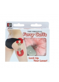 Металлические наручники с розовой меховой опушкой METAL HANDCUFF WITH PLUSH PINK - Dream Toys - купить с доставкой в Кирове
