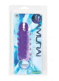 Закрытая фиолетовая насадка с пупырышками SAMURAI PENIS SLEEVE PURPLE - 14,5 см. - NMC - в Кирове купить с доставкой