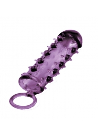 Закрытая фиолетовая насадка с пупырышками SAMURAI PENIS SLEEVE PURPLE - 14,5 см. - NMC - в Кирове купить с доставкой