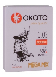 Набор из 4 презервативов OKOTO MegaMIX - Sitabella - купить с доставкой в Кирове