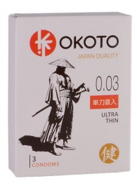 Ультратонкие презервативы OKOTO Ultra Thin - 3 шт. - Sitabella - купить с доставкой в Кирове