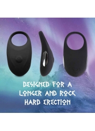 Черное эрекционное виброкольцо Thor Cockring - FeelzToys - в Кирове купить с доставкой