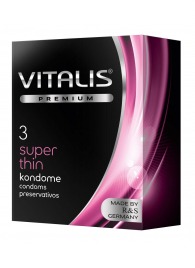 Ультратонкие презервативы VITALIS PREMIUM super thin - 3 шт. - Vitalis - купить с доставкой в Кирове