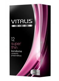 Ультратонкие презервативы VITALIS PREMIUM super thin - 12 шт. - Vitalis - купить с доставкой в Кирове