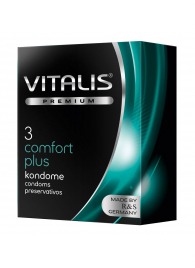 Контурные презервативы VITALIS PREMIUM comfort plus - 3 шт. - Vitalis - купить с доставкой в Кирове