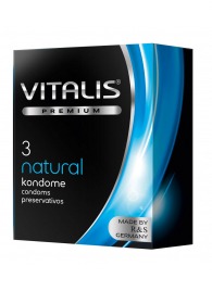 Классические презервативы VITALIS PREMIUM natural - 3 шт. - Vitalis - купить с доставкой в Кирове